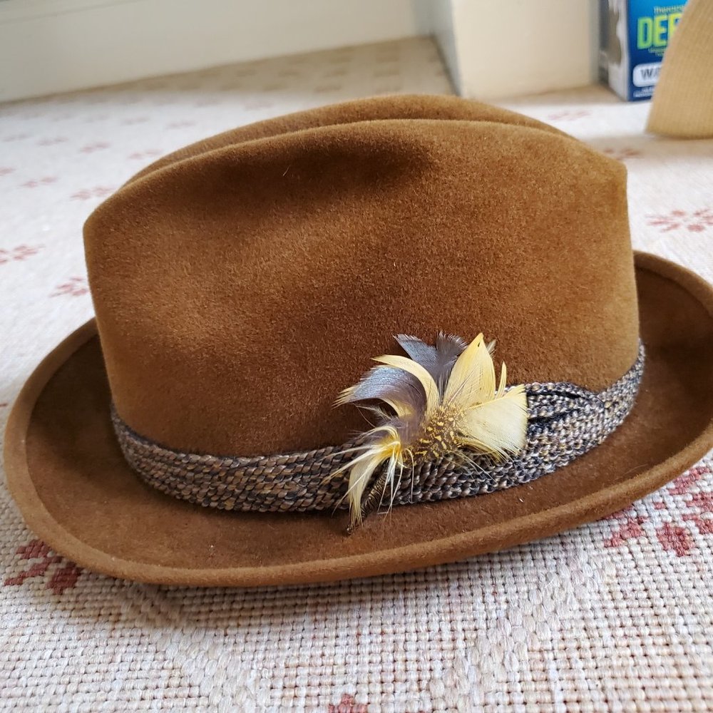 Vintage Men's Trilby Fedora (as worn by Frank Sinatra and Rocky Balboa)